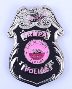 American metal police badge customization