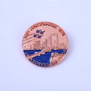 Wholesale Custom High Quality Metal Silver Gold Commemorative Challenge Coins