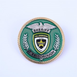 Wholesale Custom High Quality Metal Silver Gold Commemorative Challenge Coins