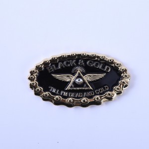 Wholesale personalized custom metal die casting double sided 3D antique gold plated masonic challenge coins