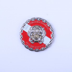 Factory die cast zinc alloy double sided coins