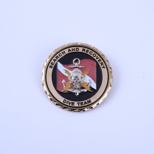 Wholesale personalized custom metal die casting double sided 3D antique gold plated masonic challenge coins