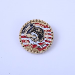 Wholesale personalized custom metal die casting double sided 3D antique gold plated masonic challenge coins