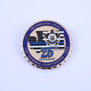 Wholesale Custom High Quality Metal Silver Gold Commemorative Challenge Coins