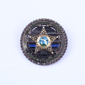 Wholesale personalized custom metal die casting double sided 3D antique gold plated masonic challenge coins