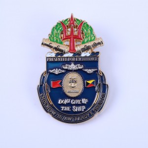 Wholesale Custom High Quality Metal Silver Gold Commemorative Challenge Coins