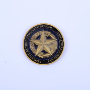 Wholesale personalized custom metal die casting double sided 3D antique gold plated masonic challenge coins