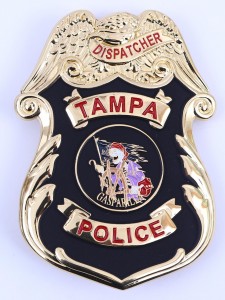 American metal police badge customization