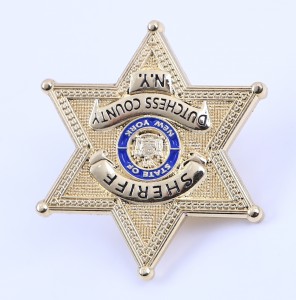 American metal police badge customization