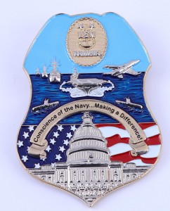 American metal police badge customization